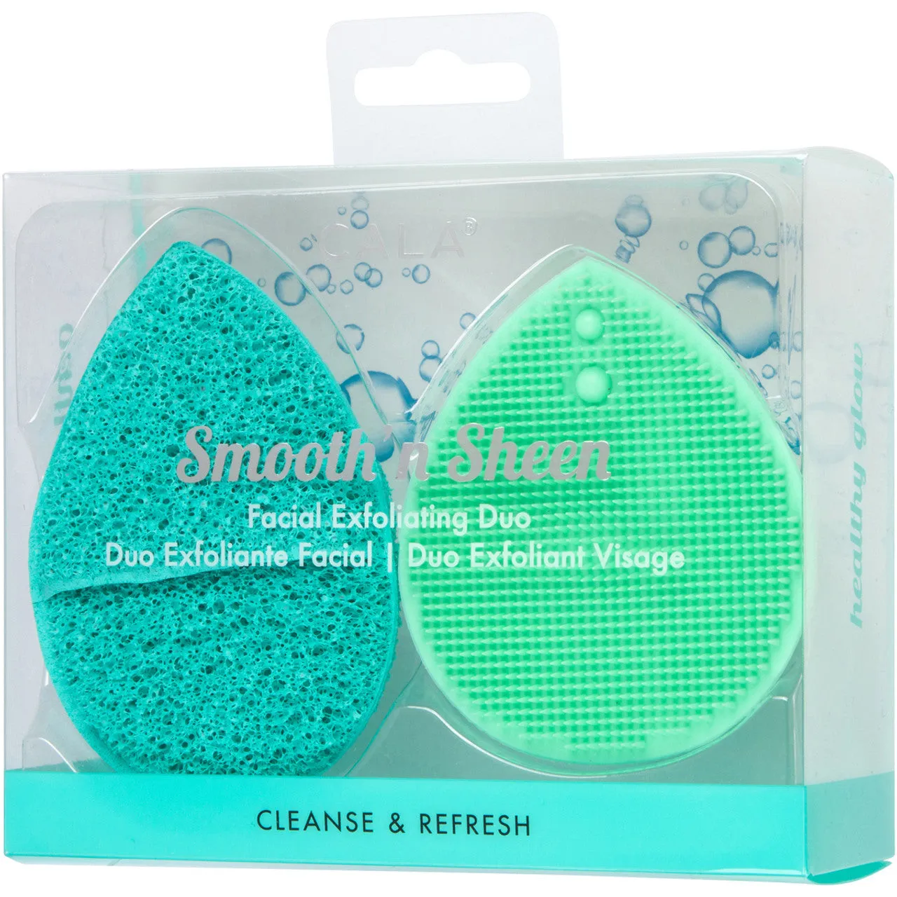 Cala Facial Exfoliators Duo (Mint)