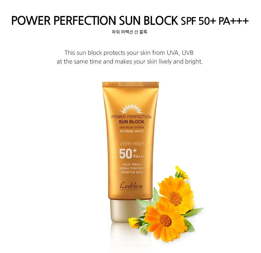 DABO Leeblese Power Perfection Sun Block SPF50  PA    50ml Skincare Facial Sunscreens