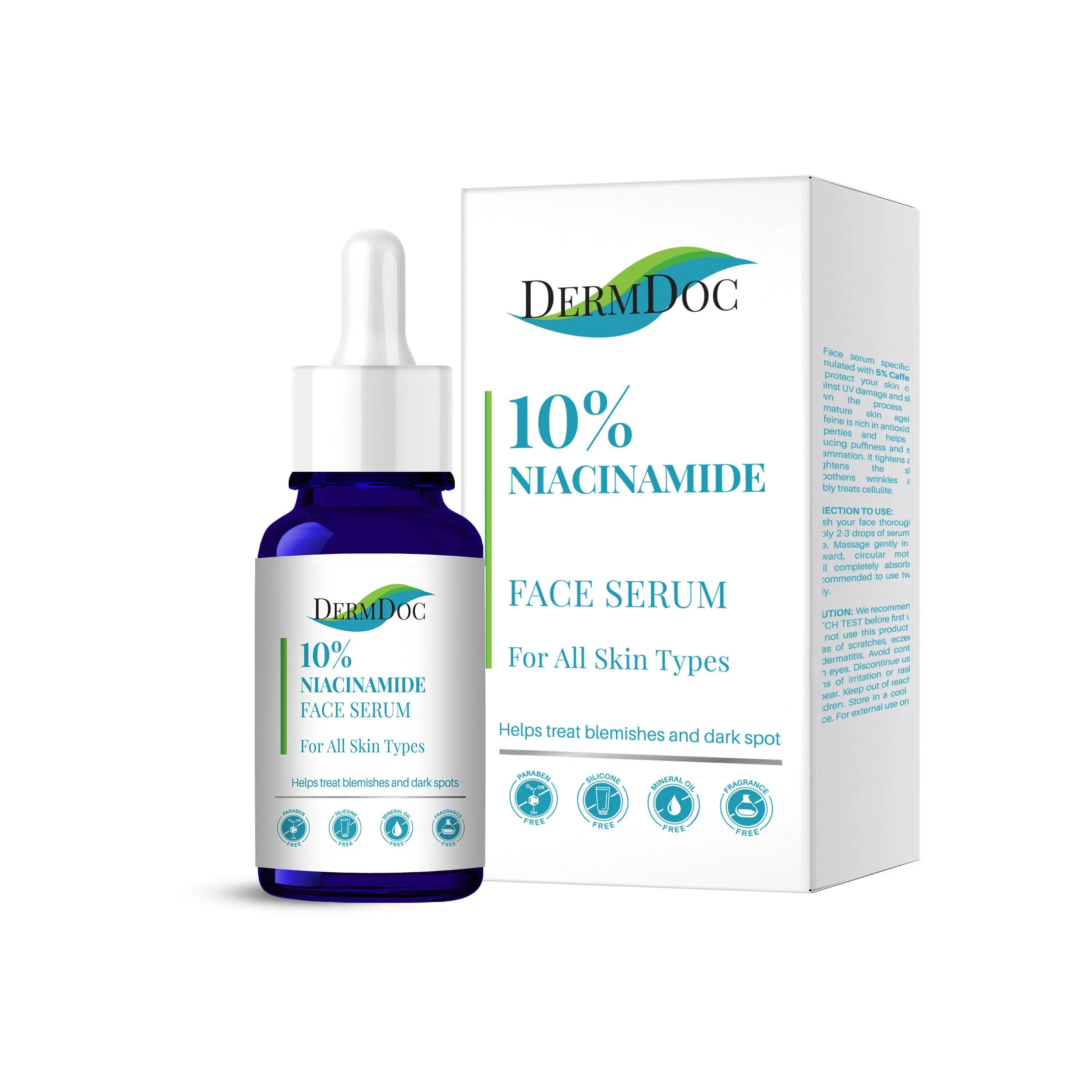 DermDoc 10% Niacinamide Face Serum (15 ml) | niacinamide serum , niacinamide face serum , skin glow serum , pore tightening serum , anti acne serum