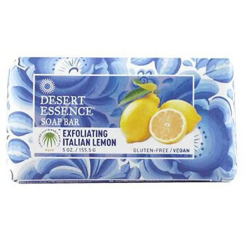 Desert Essence Bar Soap - Exfoliating Italian Lemon - 5 Oz