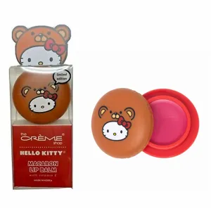 Hello Kitty Bear Macaron Lip Balm in a Display Box-Red Velvet Vitamin E