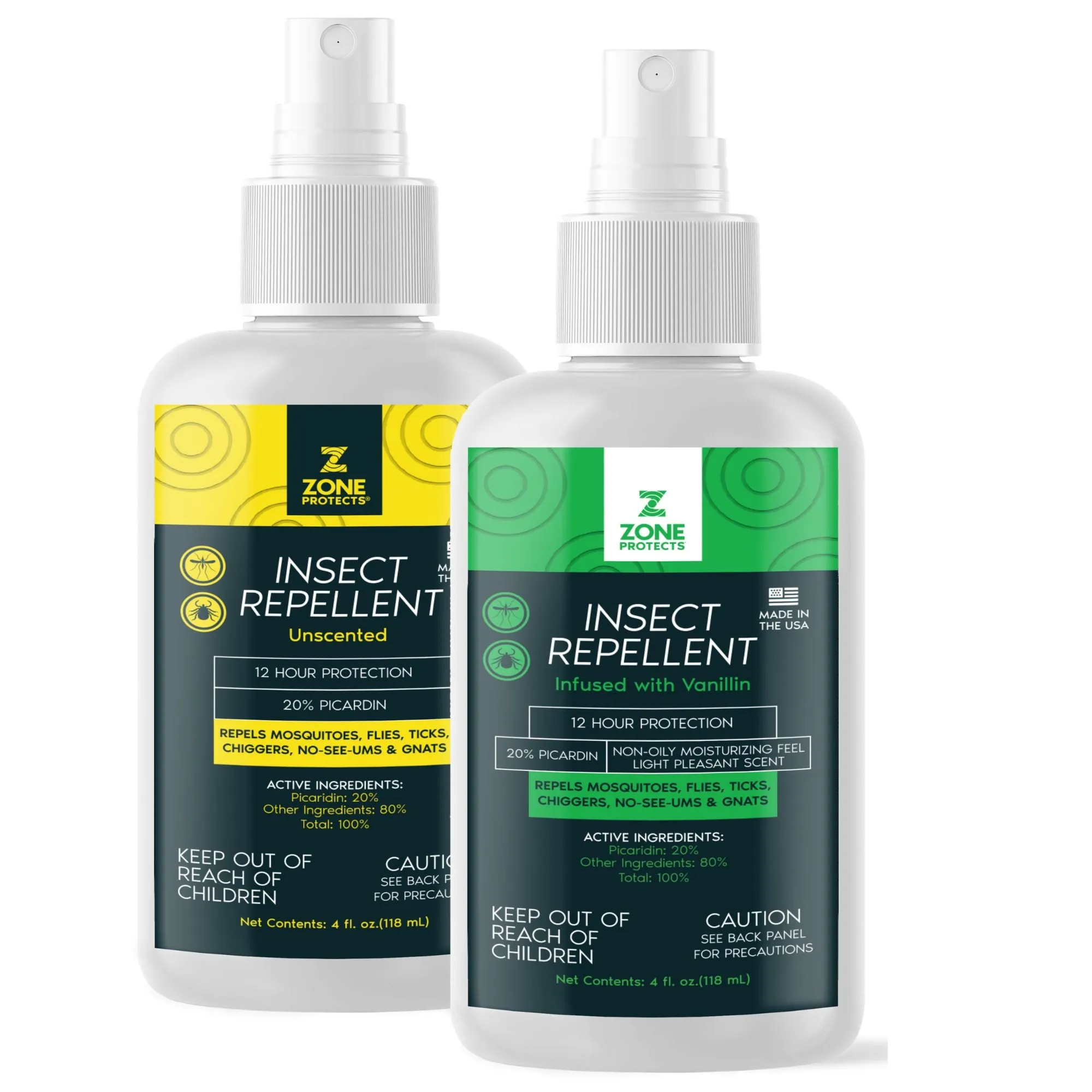 Insect Repellent, Picaridin; 4oz His and Hers Pack