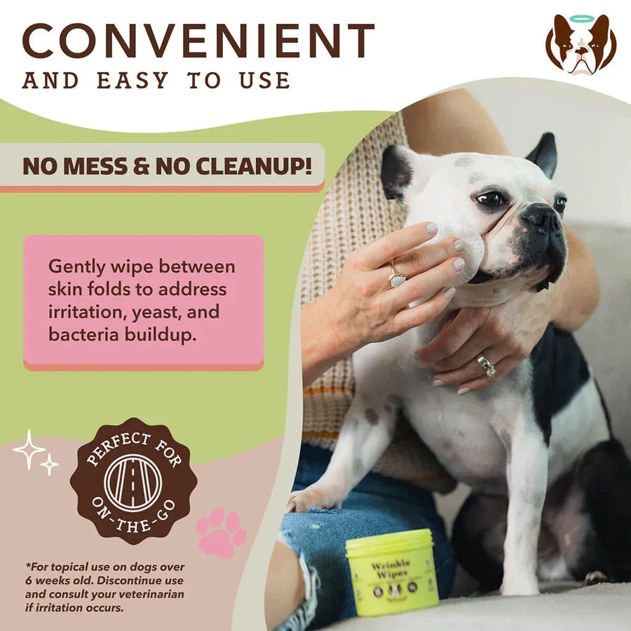 Natural Dog Company Wrinkle Balm Wipes -Holistic Dog Balm - Wholesale