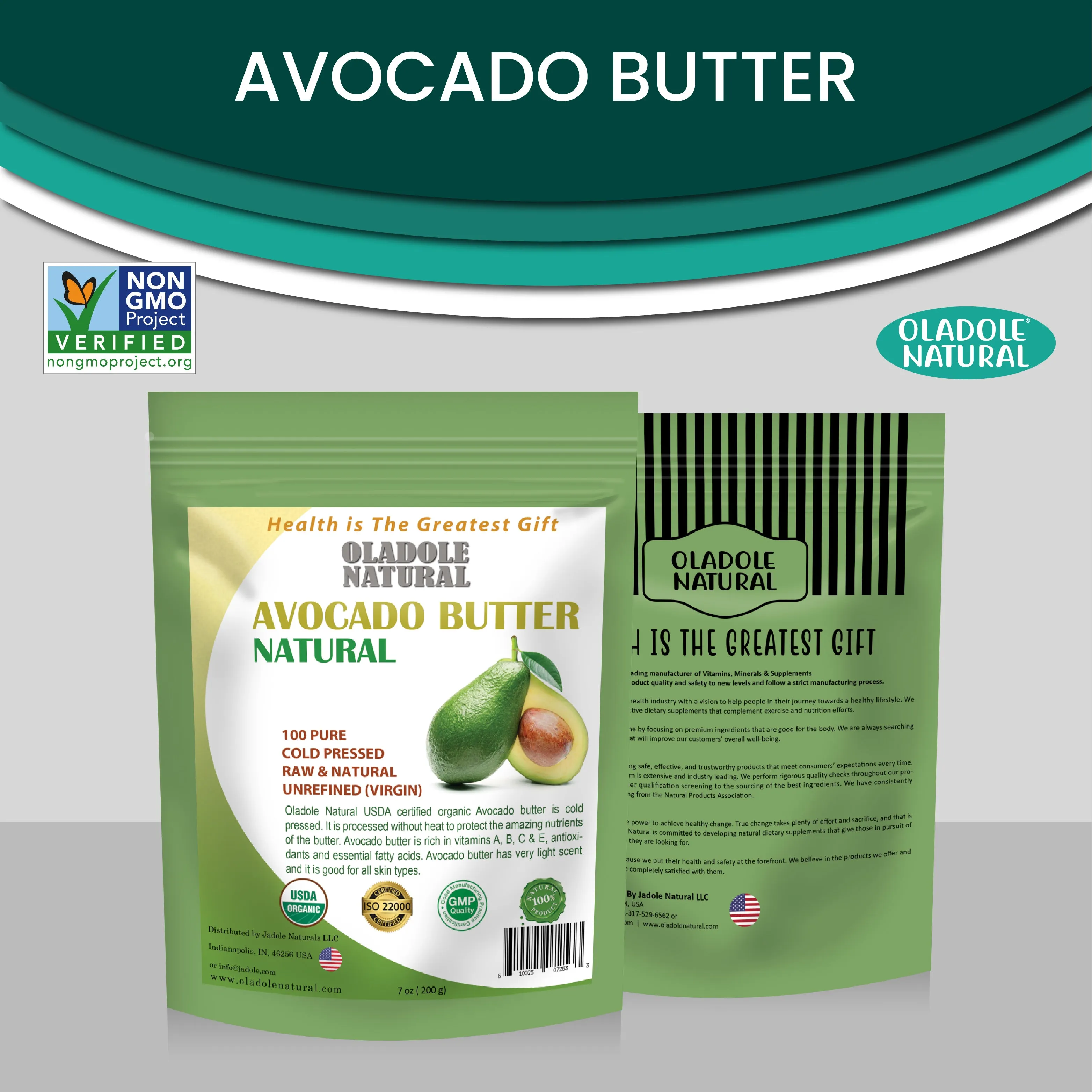 Organic Avocado Butter 200g