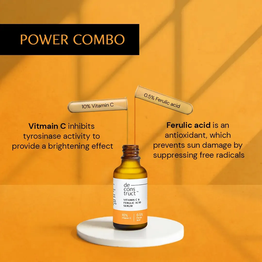 Vitamin C Serum For Face  - 10% Vitamin C   0.5 % Ferulic Acid